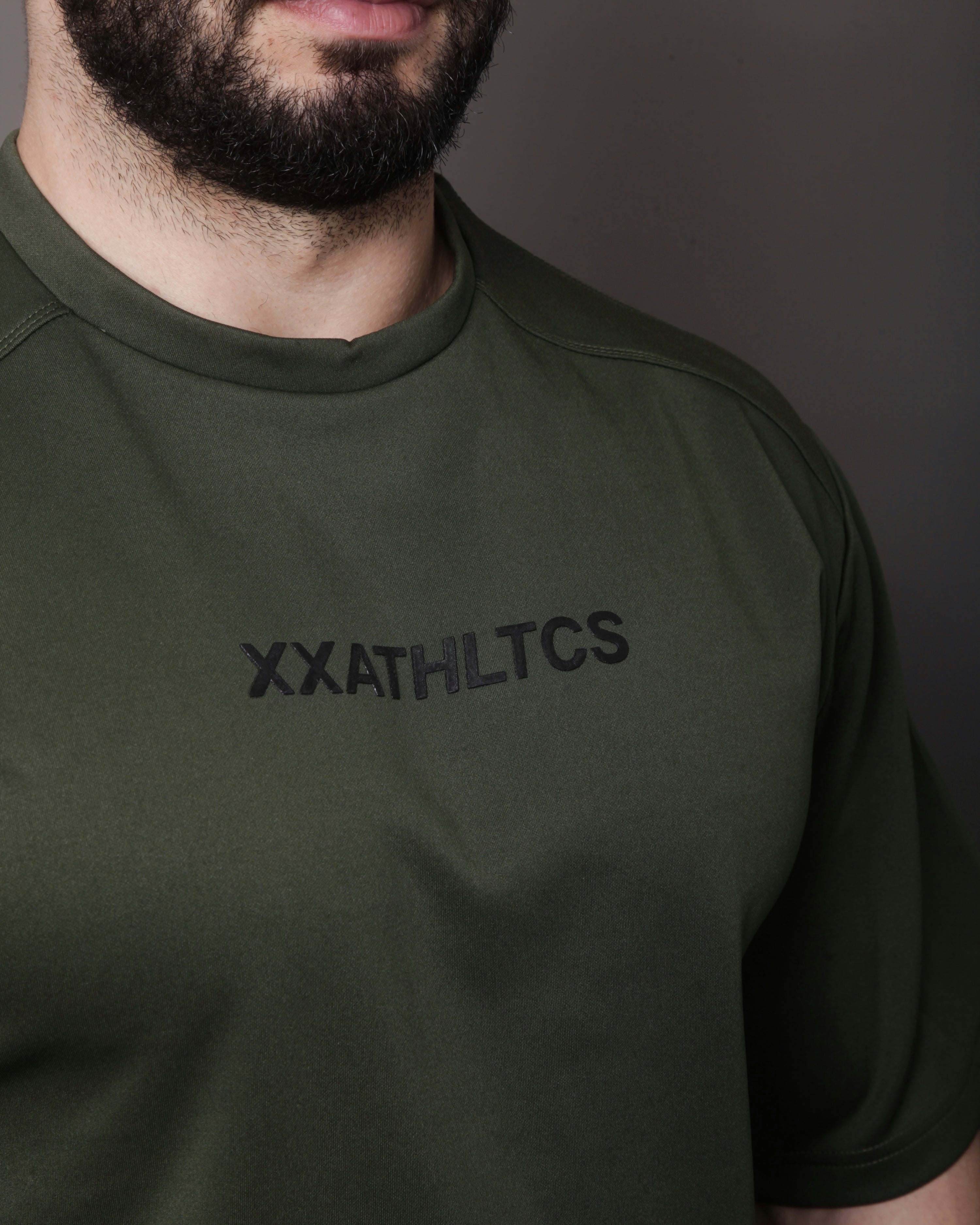 XXATHLTCS Oversized Fit Tee - Army Green