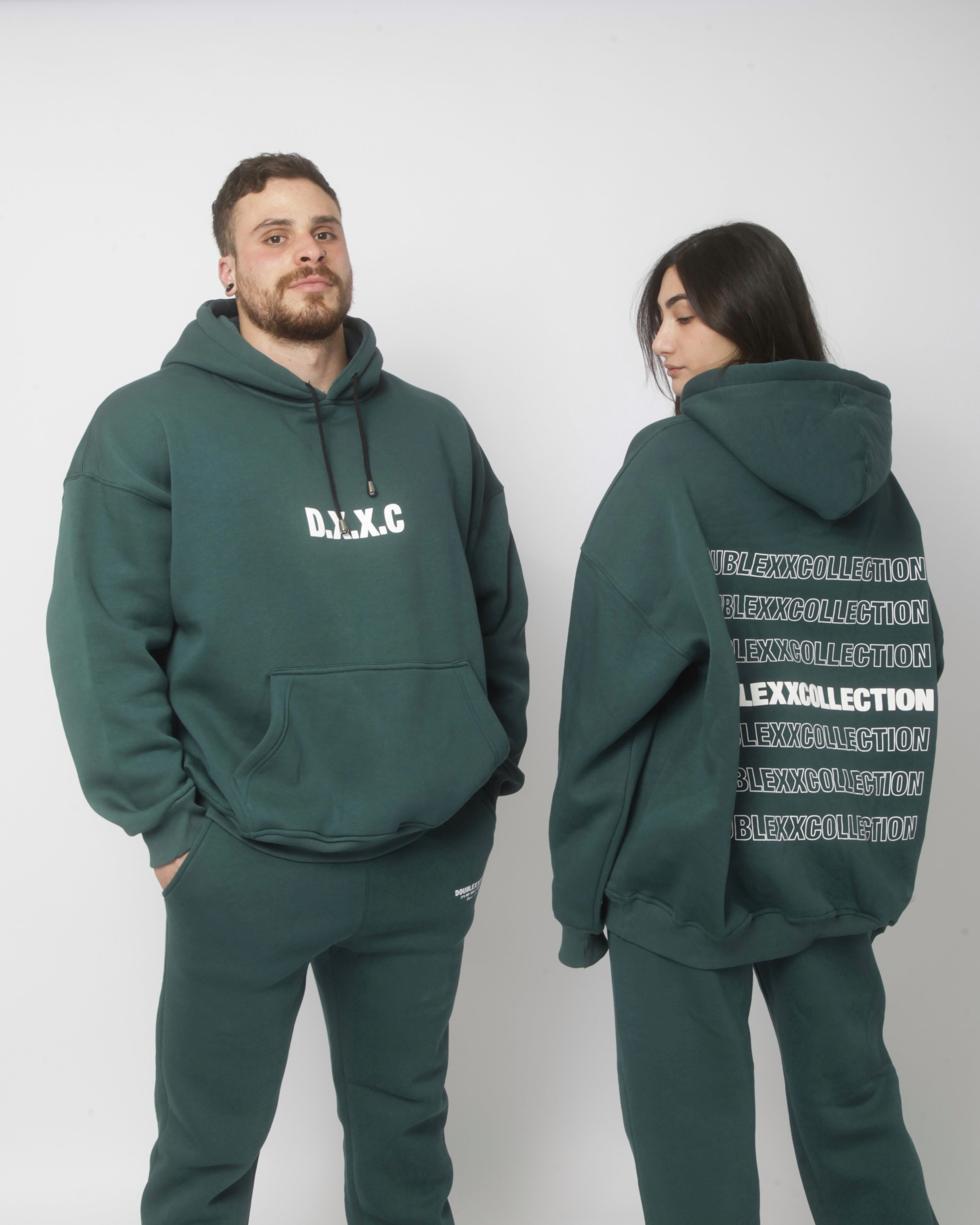 DXXC Hoodie - Dark Teal Green