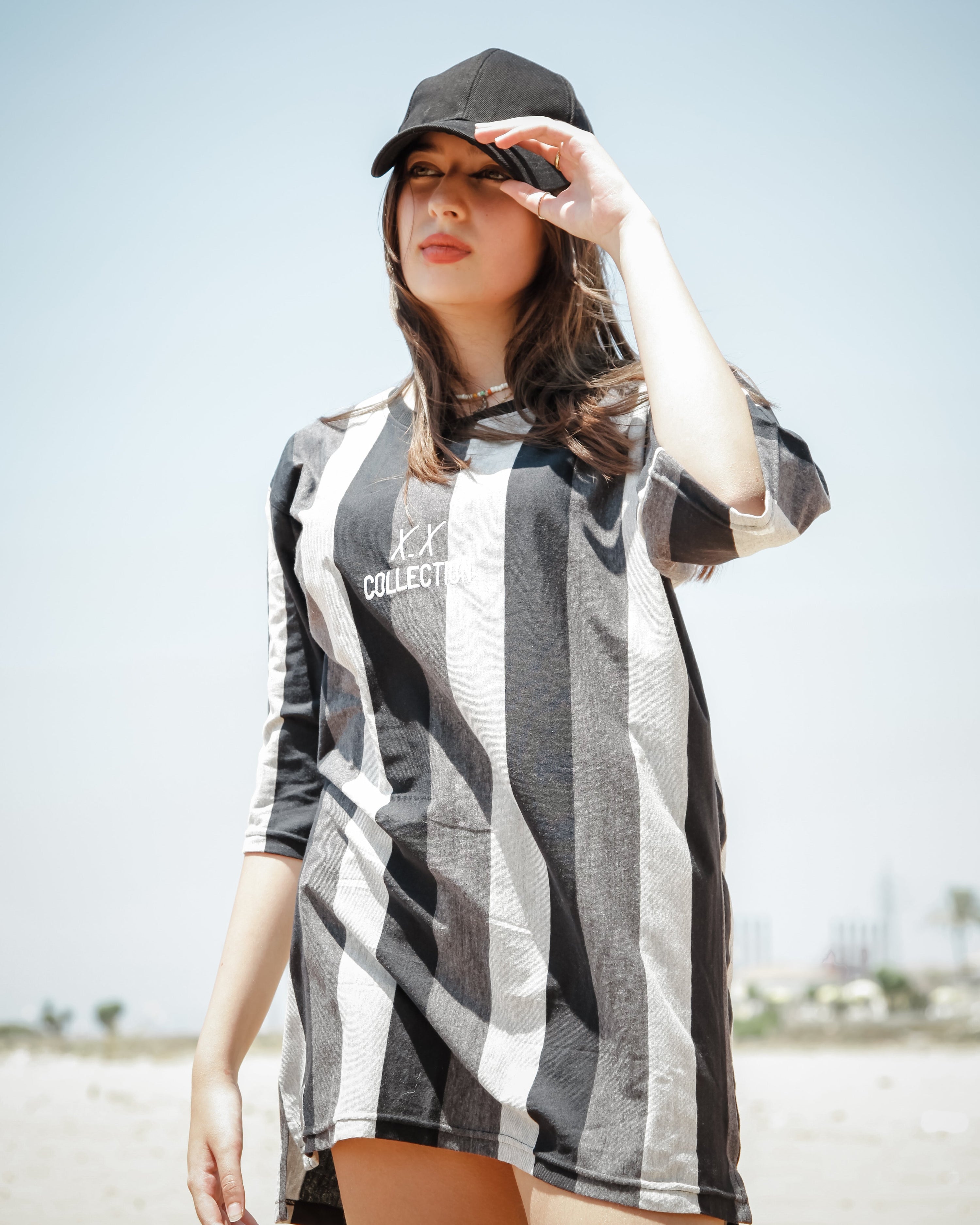 Striped Tee - Classy Black