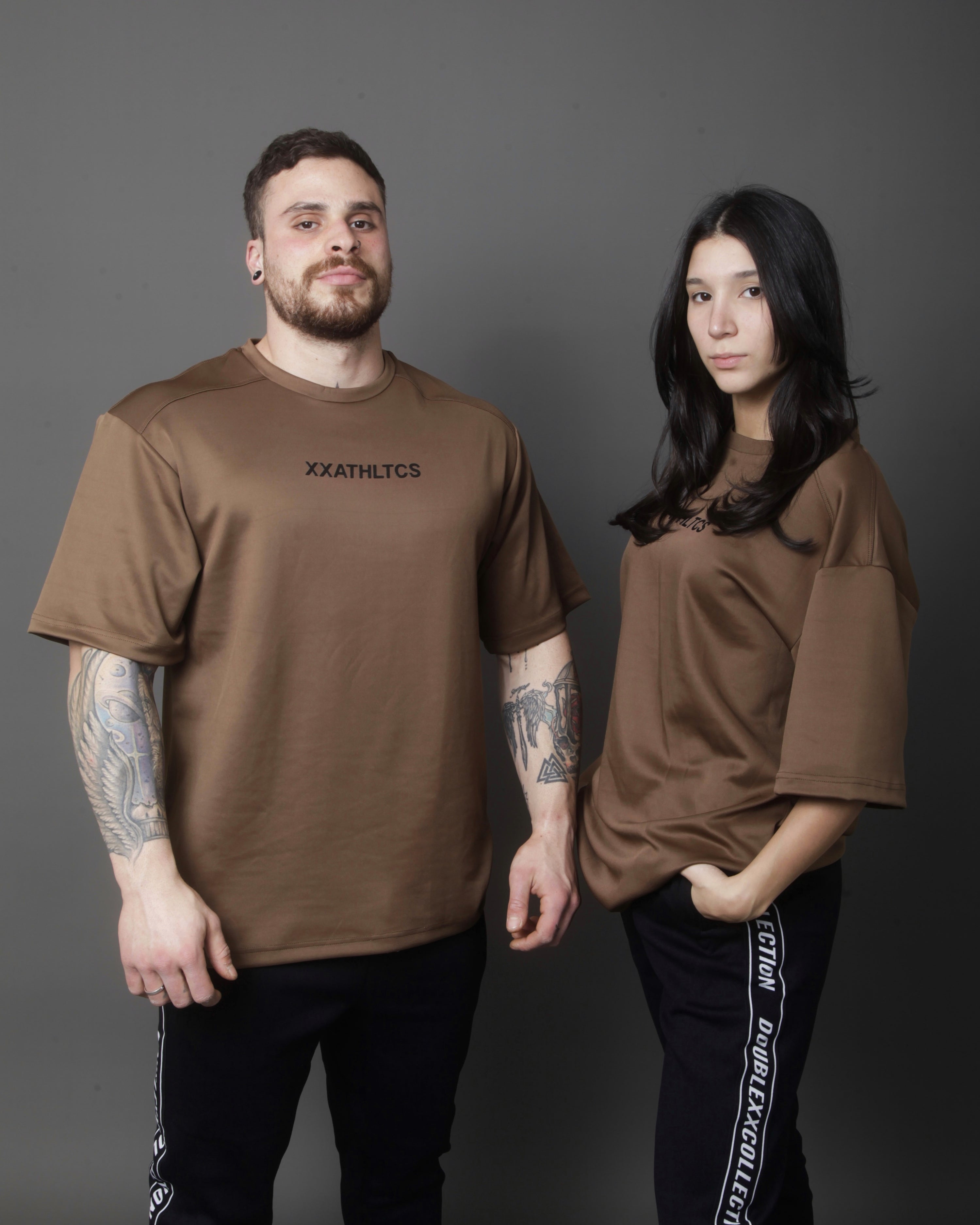 XXATHLTCS Oversized Fit Tee - Brown