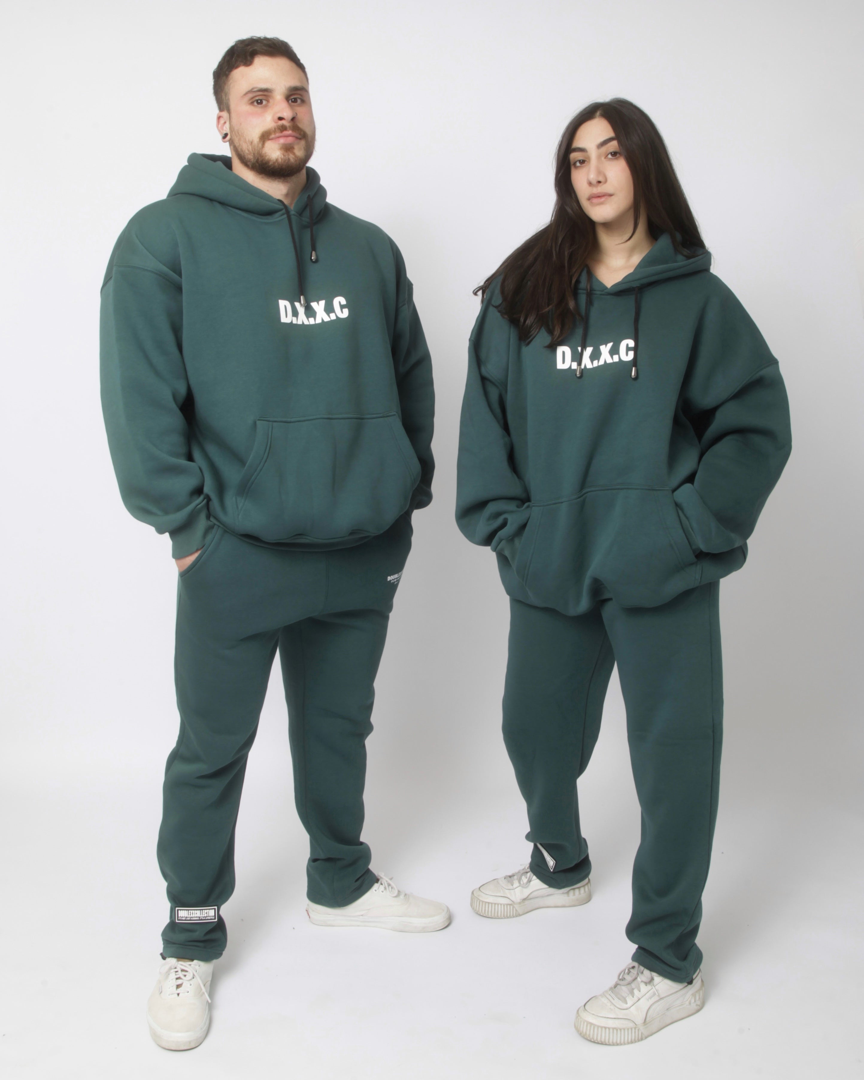DXXC Hoodie - Dark Teal Green