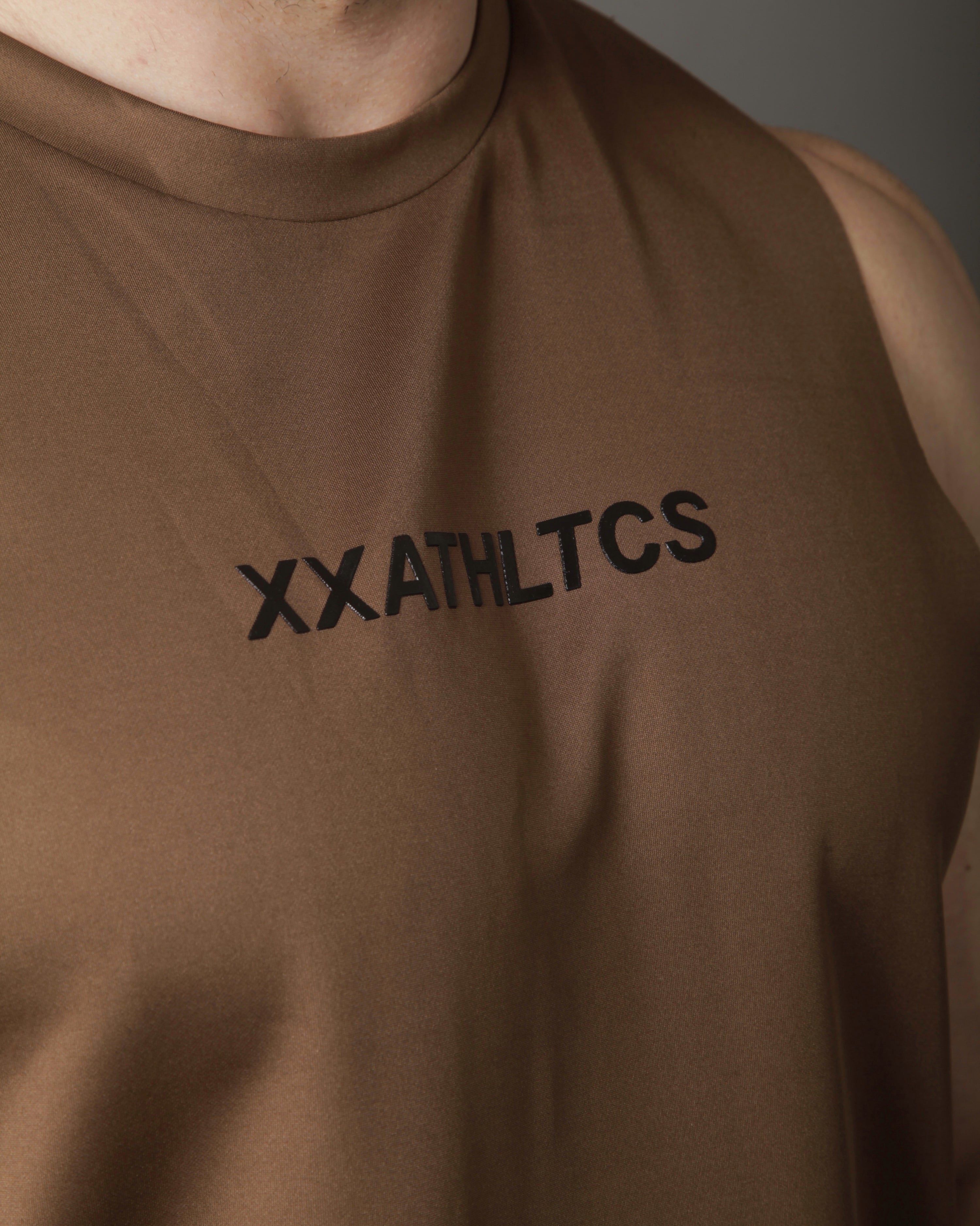 XXATHLTCS Oversized Fit Tank Top - Brown