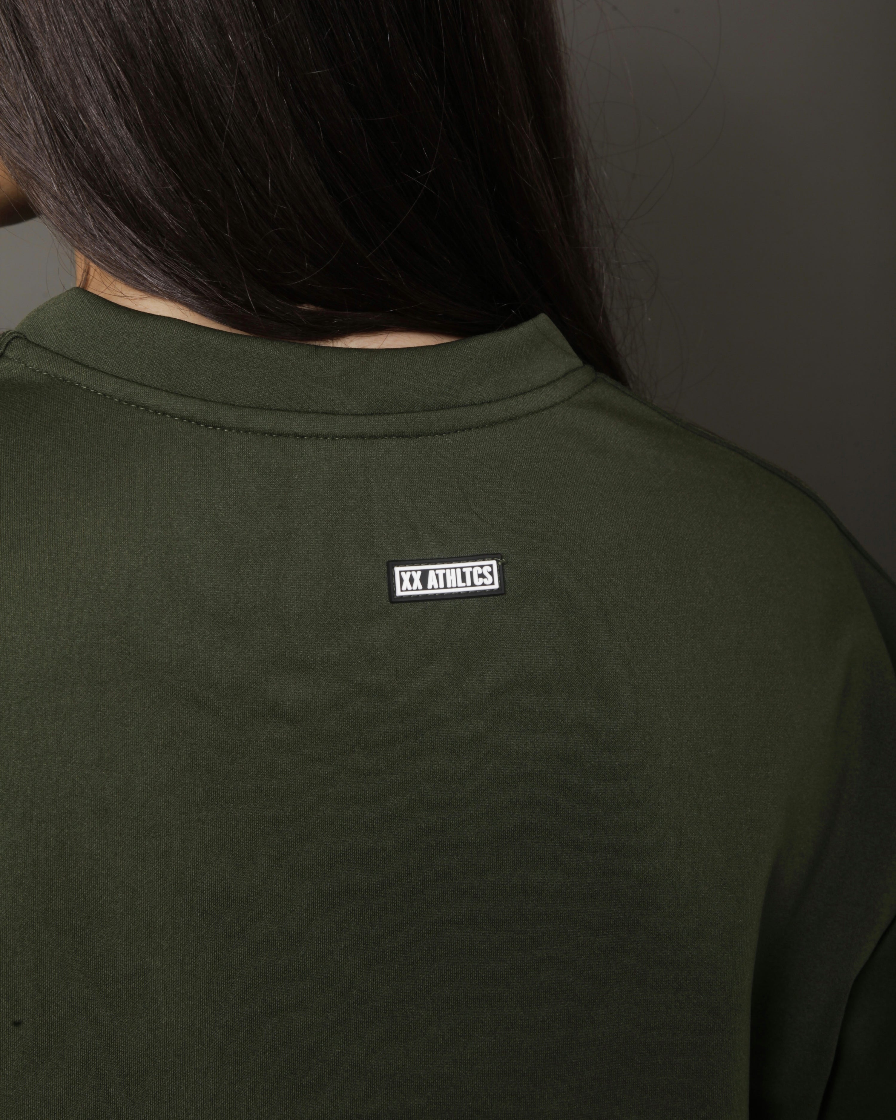 XXATHLTCS Oversized Fit Tee - Army Green