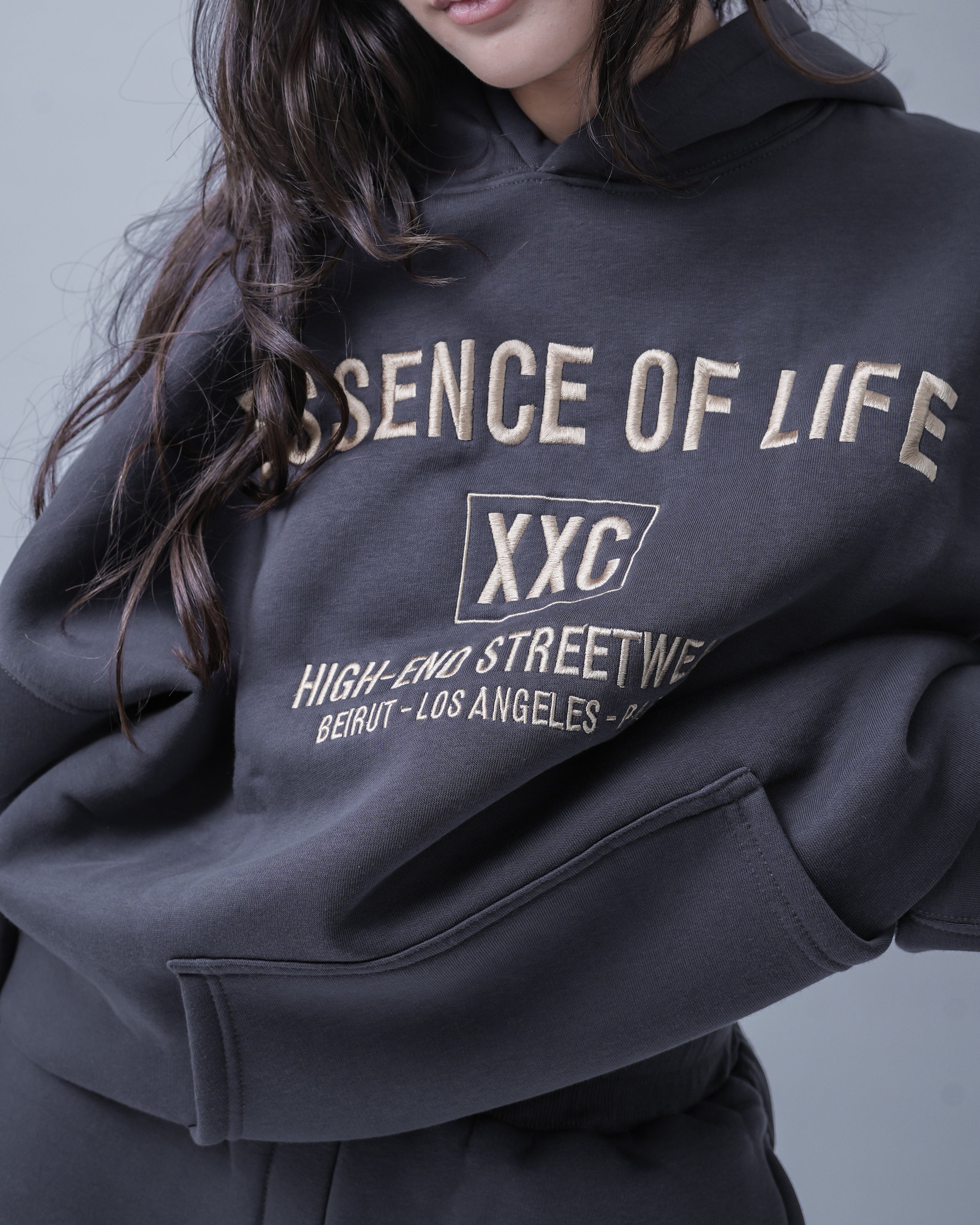 Essence of Life Hoodie - Dark Grey