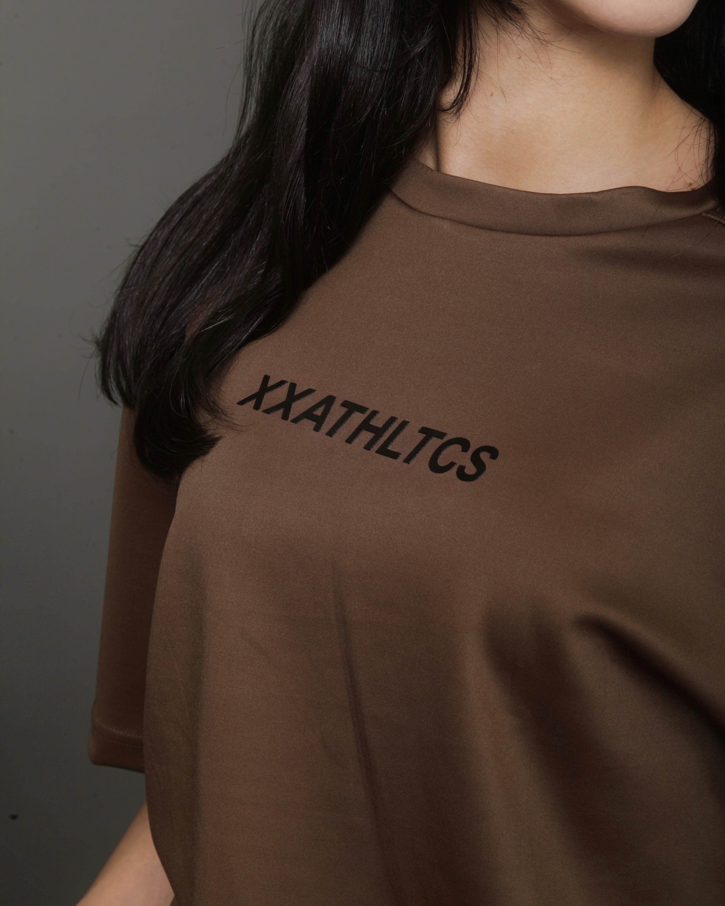 XXATHLTCS Oversized Fit Tee - Brown