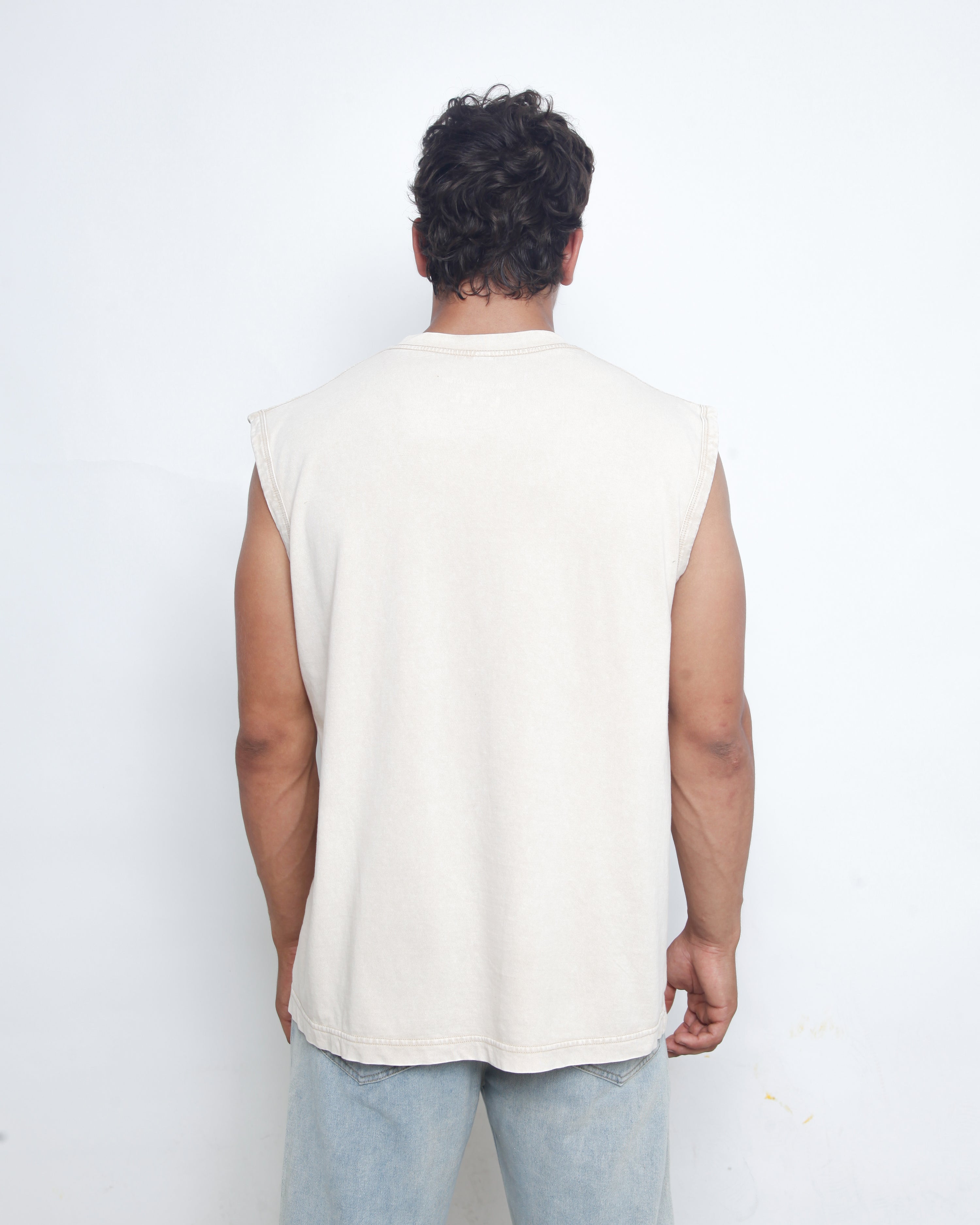 Acid Washed Tank Top - Off White