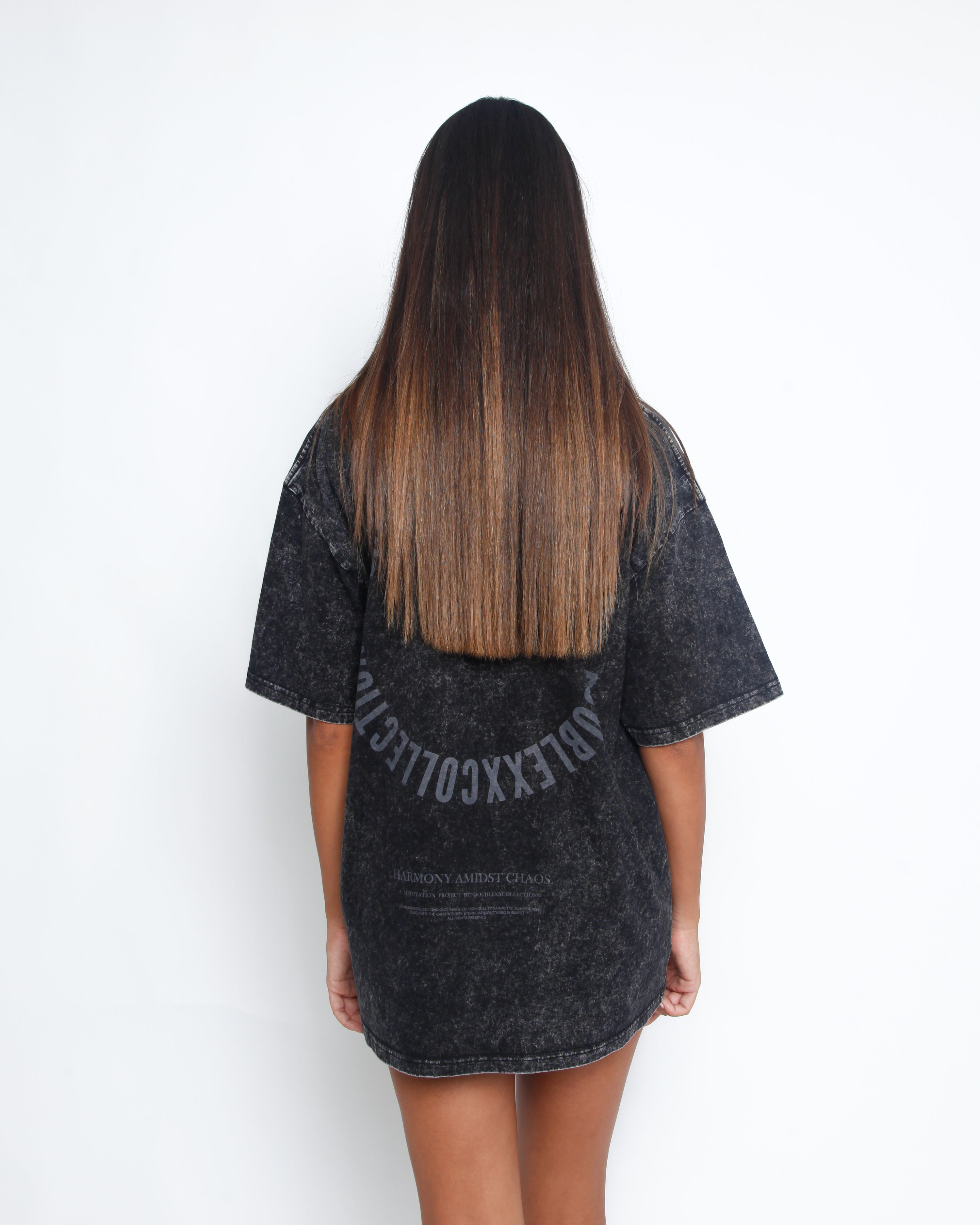 Acid Washed Unisex Tee - Black