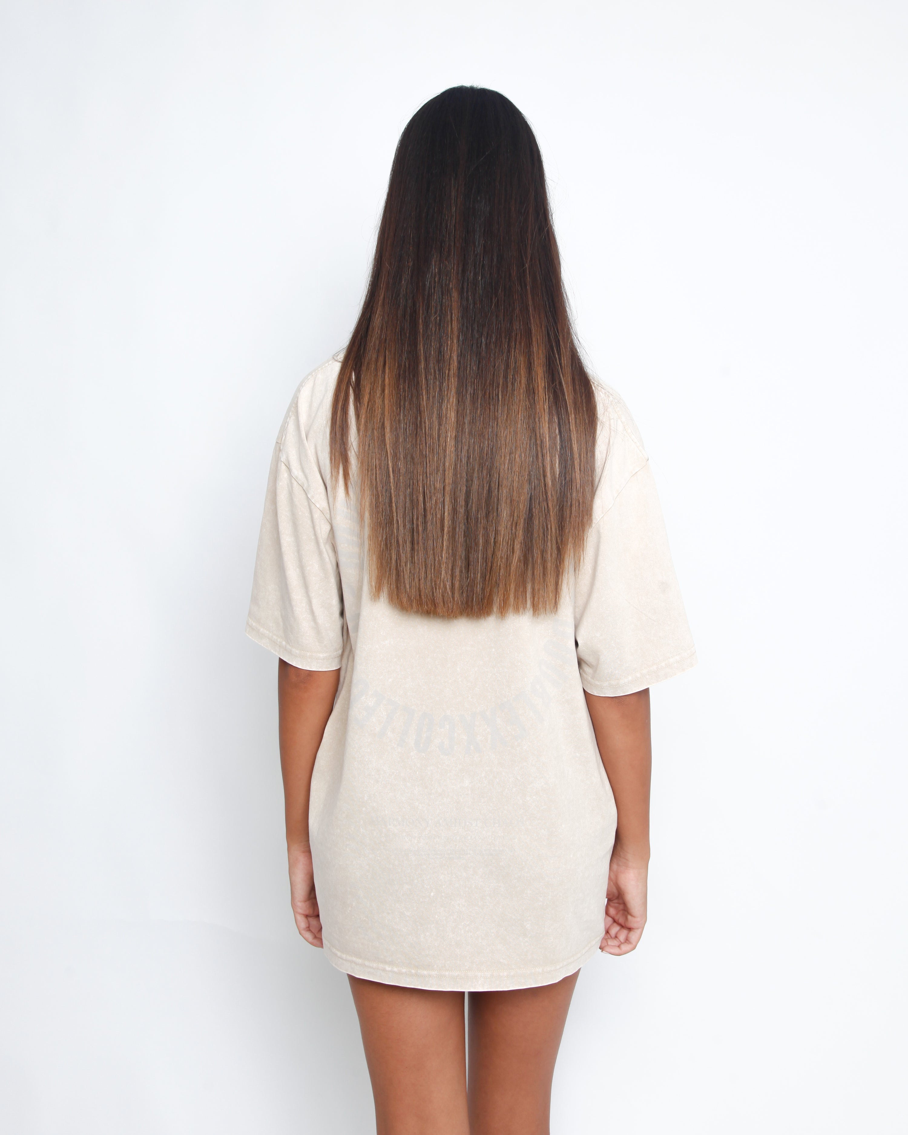 Acid Washed Unisex Tee - Off White