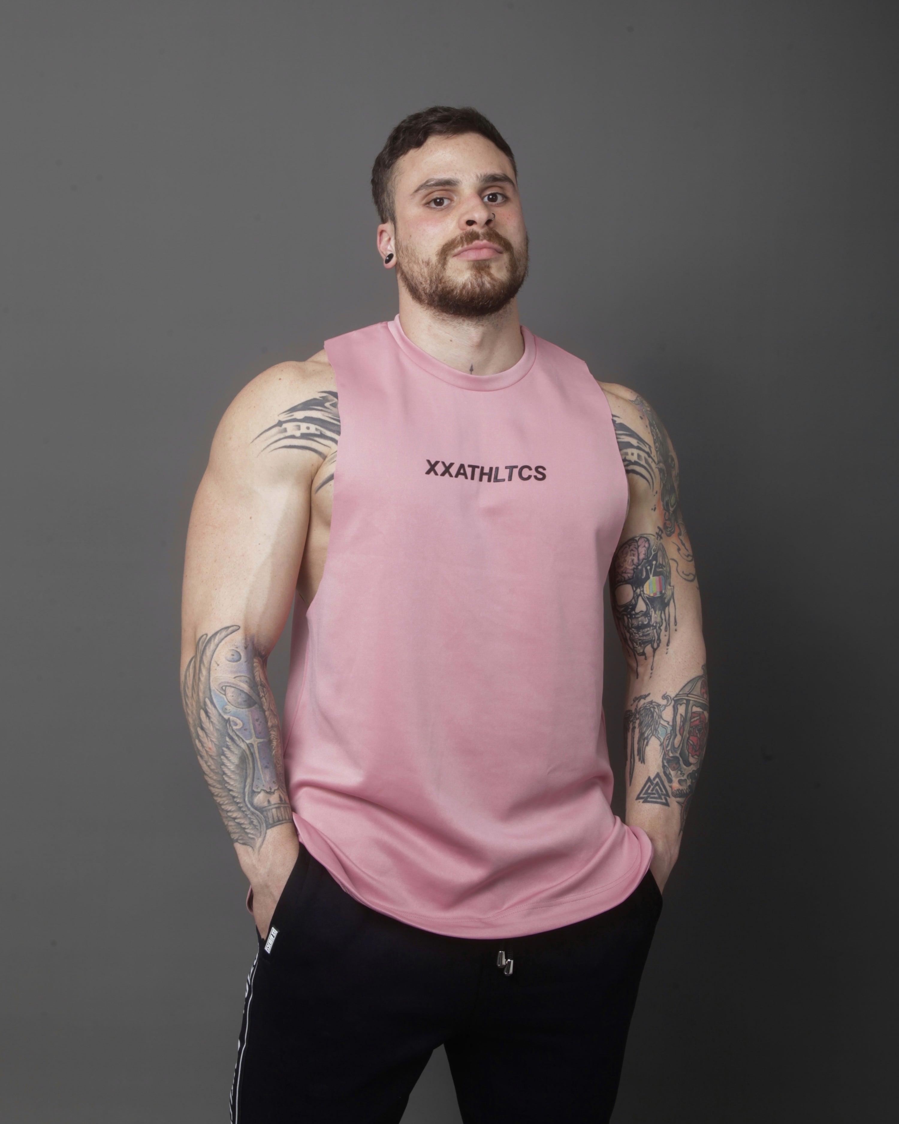 XXATHLTCS Oversized Fit Tank Top - Pink