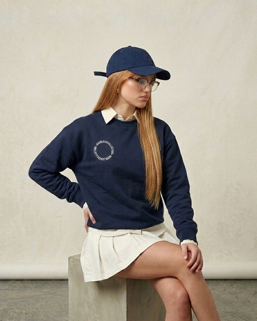 Classic Women’s Sweatshirt Navy Blue