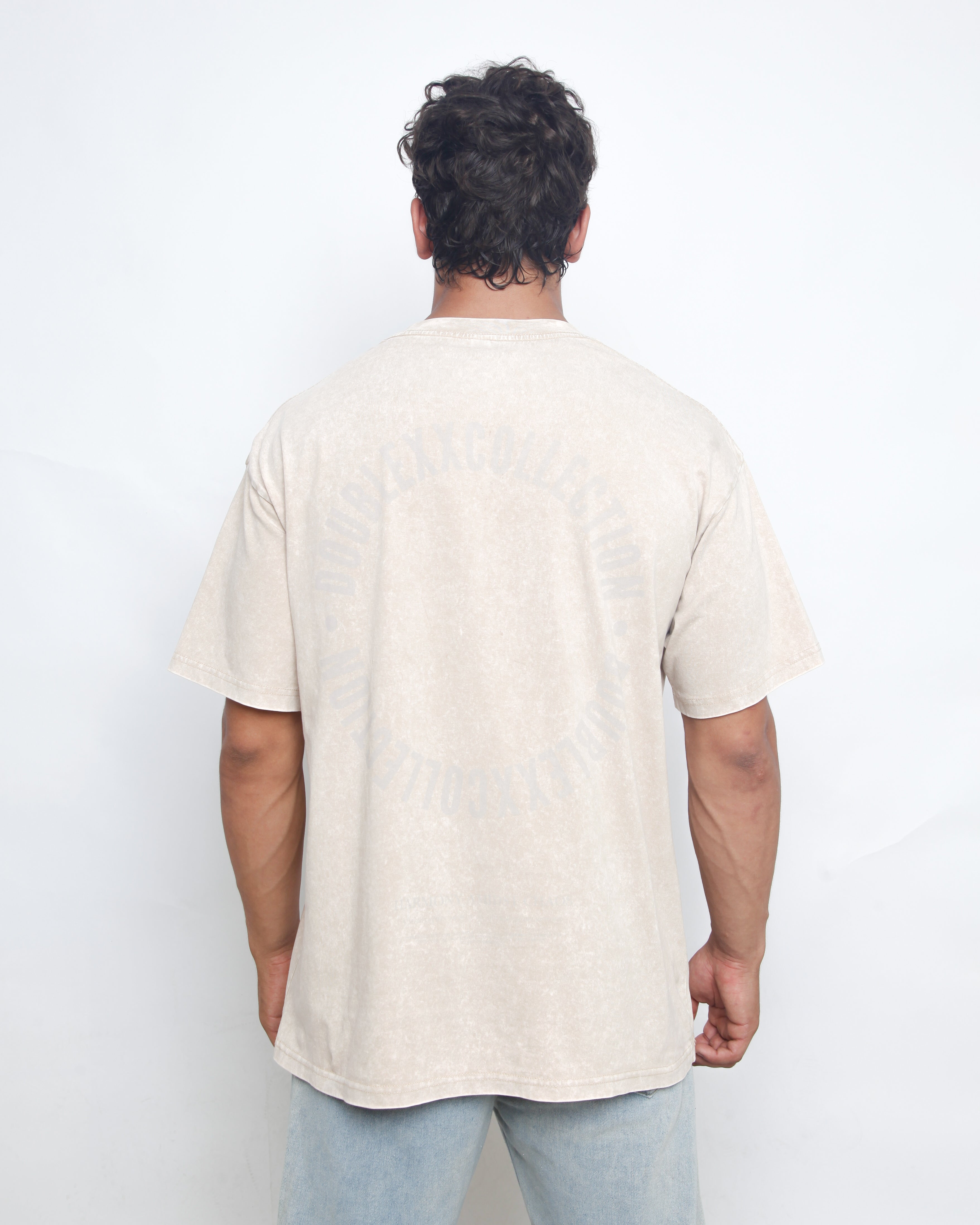 Acid Washed Unisex Tee - Off White – Double XX Collection